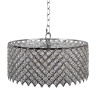 2-Light Chrome Crystal Chandelier