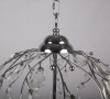 3-Light Nickel Crystal Chandelier