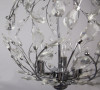 3-Light Nickel Crystal Chandelier