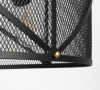 Cage Style 3-Light Drum Chandelier--Black