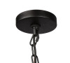 Cage Style 3-Light Drum Chandelier--Black