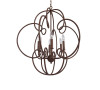Sofia Round Antique Rust Finish Candle Style Chandelier