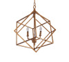 Vista Geometric Antique Gold FinishCandle Style Chandelier