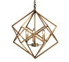 Vista Geometric Antique Gold FinishCandle Style Chandelier