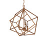 Vista Geometric Antique Gold FinishCandle Style Chandelier