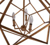Vista Geometric Antique Gold FinishCandle Style Chandelier
