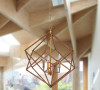 Vista Geometric Antique Gold FinishCandle Style Chandelier