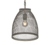 1 -Light Inverted Mini Pendant--Distressed Metal Finish