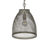 1 -Light Inverted Mini Pendant--Distressed Metal Finish