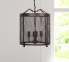 4-light Iron Pendant