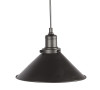 Black Industrial 1-Light Pendant