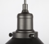 Black Industrial 1-Light Pendant