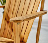 Acacia Rocking Adirondack Chair, Natural