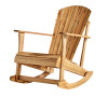 Acacia Rocking Adirondack Chair, Natural
