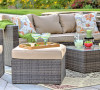 Caribe 4 Piece All-Weather Wicker Patio Seating Set