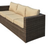 Caribe 4 Piece All-Weather Wicker Patio Seating Set