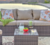 Caribe 4 Piece All-Weather Wicker Patio Seating Set