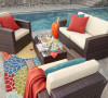 Bahia 4 Piece Outdoor Wicker Conversation Set