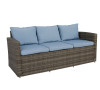 Rio 5 Piece All-Weather Wicker Conversation set with Storage and Ottoman