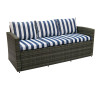 Rio 5 Piece All-Weather Wicker Conversation set with Storage and Ottoman