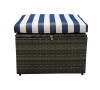 Rio 5 Piece All-Weather Wicker Conversation set with Storage and Ottoman