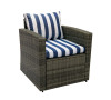 Rio 5 Piece All-Weather Wicker Conversation set with Storage and Ottoman