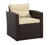 Rio 5 Piece All-Weather Wicker Conversation set with Storage and Ottoman