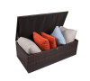 Rio 5 Piece All-Weather Wicker Conversation set with Storage and Ottoman