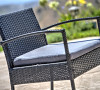Teaset 4 Piece Patio Conversation Set Gray