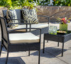 Teaset 4-Piece All-Weather Wicker Patio Seating Set Black