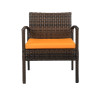 Teaset 4-Piece Patio Conversation Set Orange