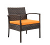 Teaset 4-Piece Patio Conversation Set Orange