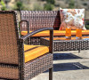 Teaset 4-Piece Patio Conversation Set Orange