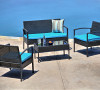 Teaset 4-Piece Patio Conversation Set