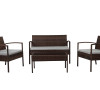 Teaset 4-Piece Patio Conversation Set