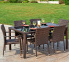 Toria 7 Piece All-Weather Wicker Dining Set